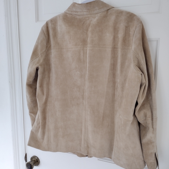 Liz Claiborne Tan Suede Jacket - Picture 11 of 14